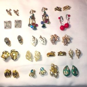 Clip On Earring Lot